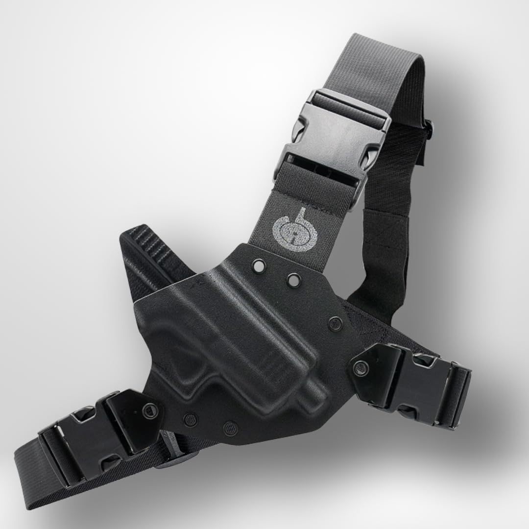 GunfightersINC Kenai Chest Holster for a Glock - Black (Model - 20, Gen 5