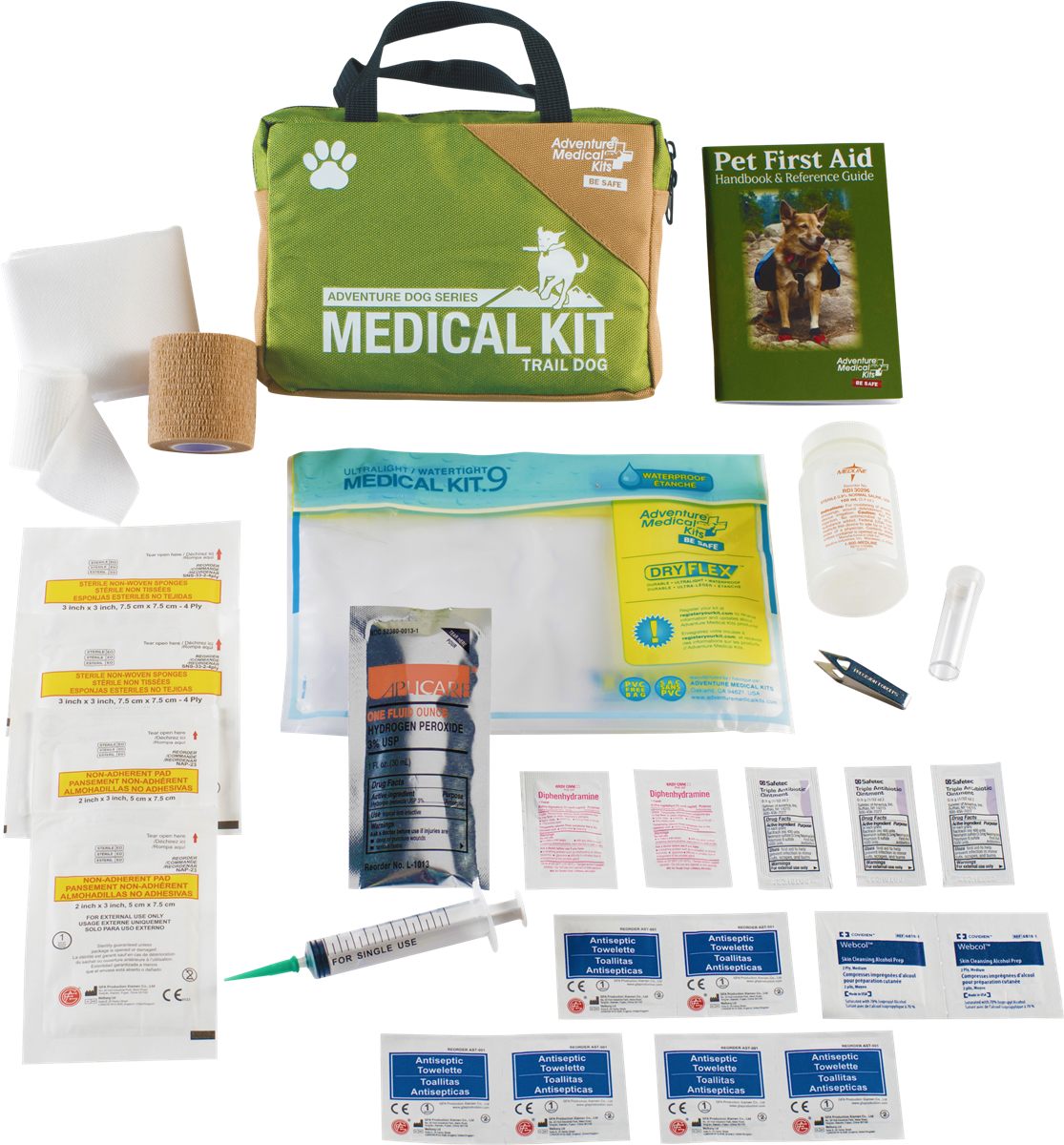 Tender Adventure Medical Kits 01350115 Trail Dog Treats Injuries Green