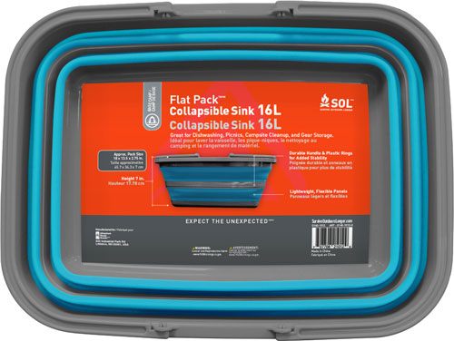 Arb Sol Flat Pack Sink 16 Liter W/sturdy Carry Handle view 2
