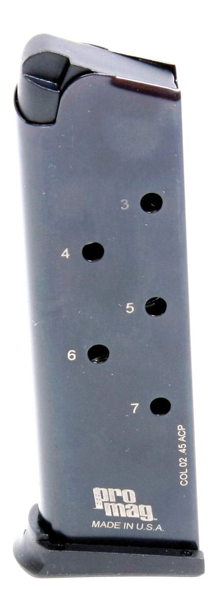 PRO MAG COL02 Standard 7rd 45 ACP Fits 1911 Government Blued Steel