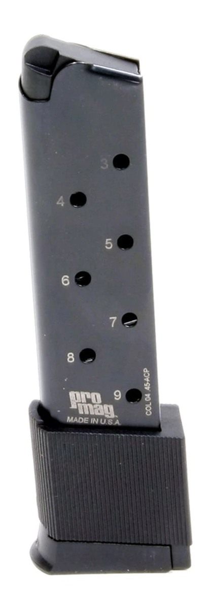 ProMag COL04 1911 Government 10rd Extended 45 ACP Blued Steel