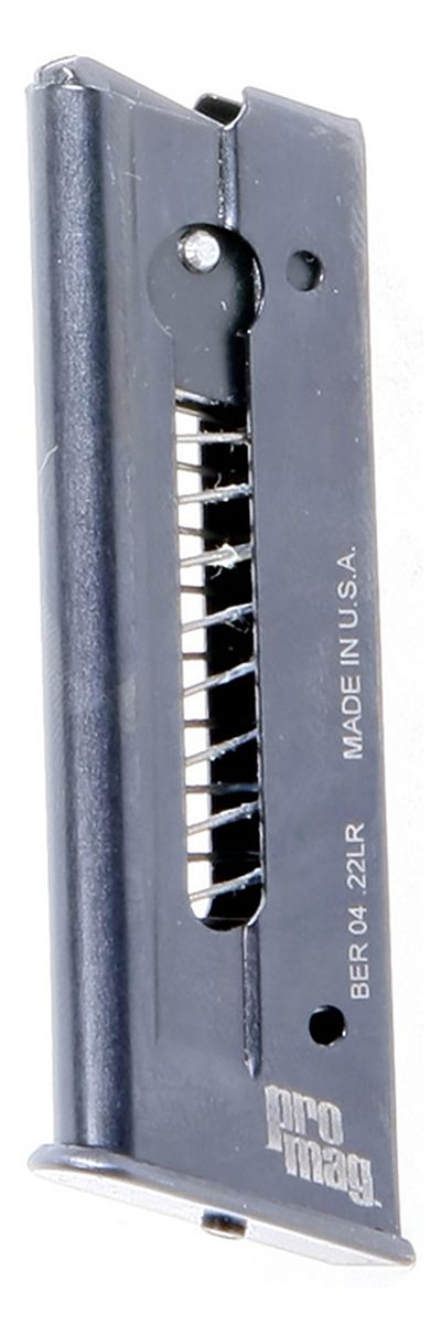 Promag BER04 Standard 7rd 22 LR Fits Beretta 21A Bobcat Black Steel