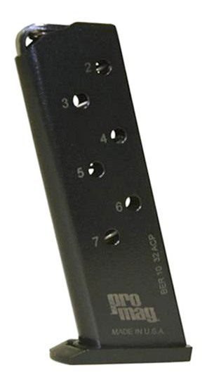 PRO MAG BER10 7rd 32 ACP Fits Beretta 3032 Tomcat Blued Steel view 2