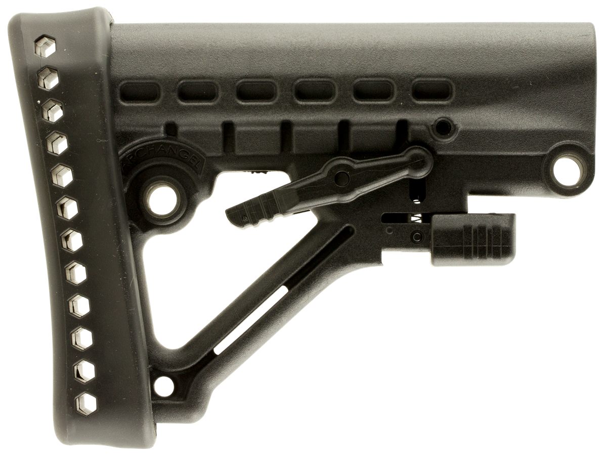 PRO MAG Archangel AA120 Heavy Duty Black Synthetic, 6 Position, Fits AR-Pla