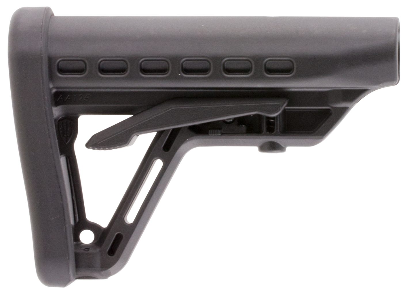 PRO MAG Archangel AA125 Low-Profile Black Synthetic, 6 Position, Fits AR-Pl