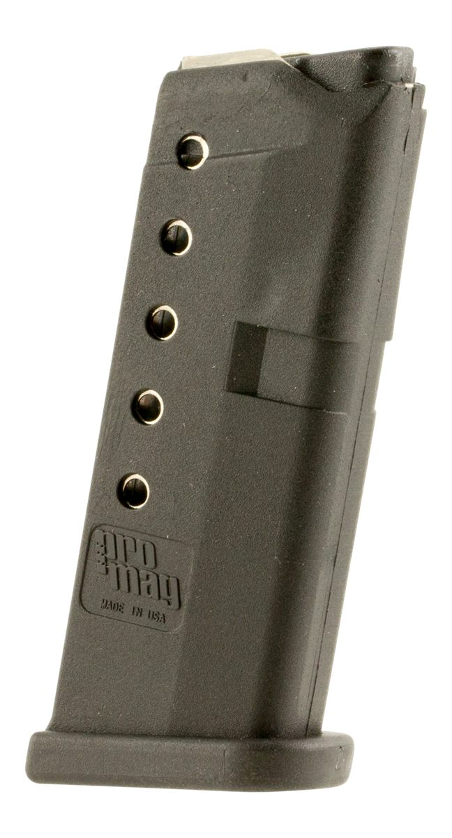 Pro Mag GLK10 Standard 6rd 380 ACP Compatible w/ Glock 42 Black DuPont Zyte