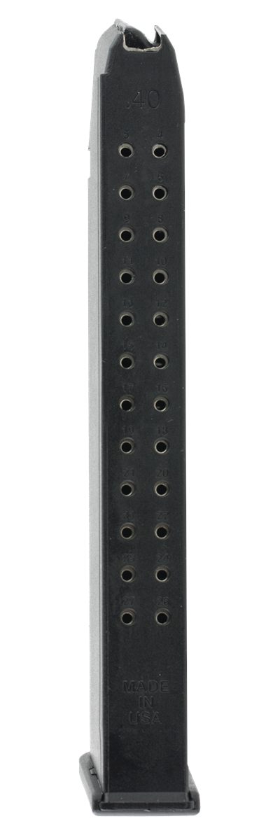 PRO MAG GLKA13 Standard 25rd 40 S W Compatible w/Glock 22/23/27 Black DuPon