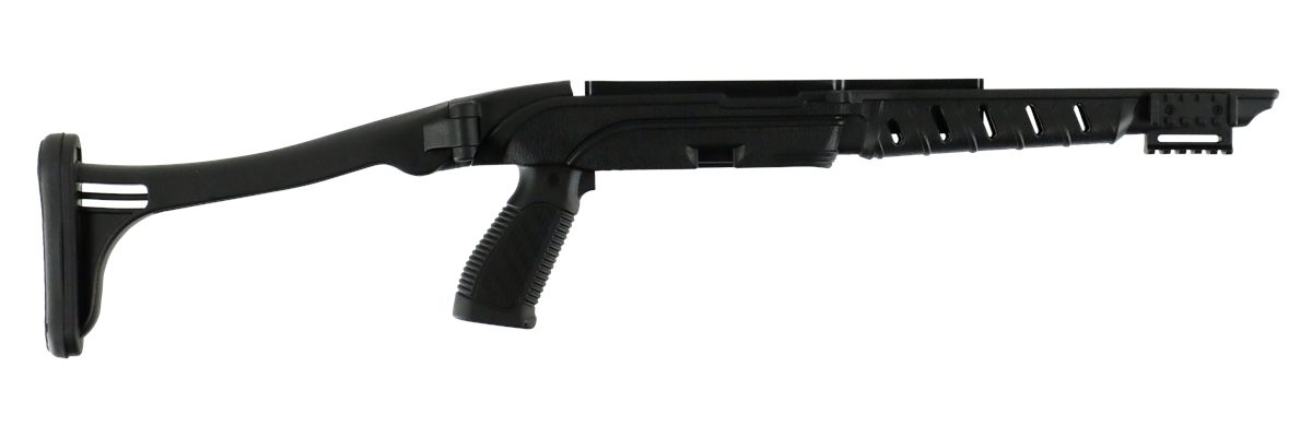 PRO MAG PM278 Tactical Folding Stock Black Synthetic with Pistol Grip for R