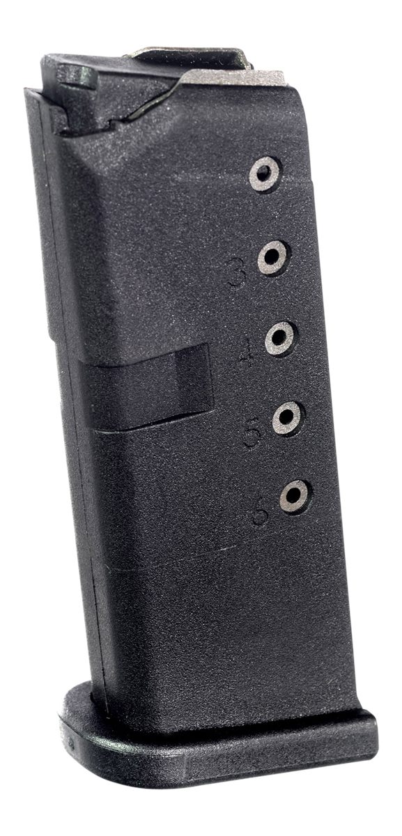 ProMag GLK12 Standard 6rd 9mm Luger Compatible w/ Glock 43 Black DuPont Zyt