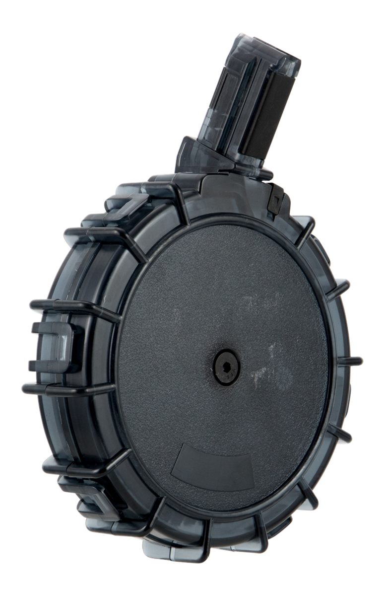 ProMag REMA3 Standard  55rd Drum 22 LR Fits Remington 597 Smoke Polymer