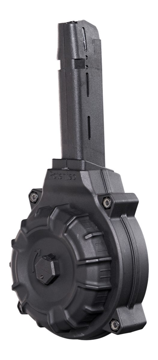 ProMag DRMA19 Standard 50rd Drum 40 S W Compatible w/ Glock 22/23 Black DuP