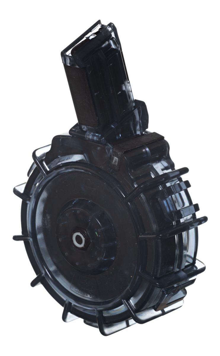 Promag REMA2 Standard 30rd Drum 22 LR Fits Remington 597 Smoke Polycarbonat