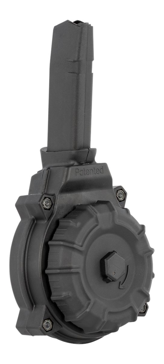 Pro Mag DRMA20 Standard 50rd Drum 9mm Luger Compatible w/Glock 43X/48 Black