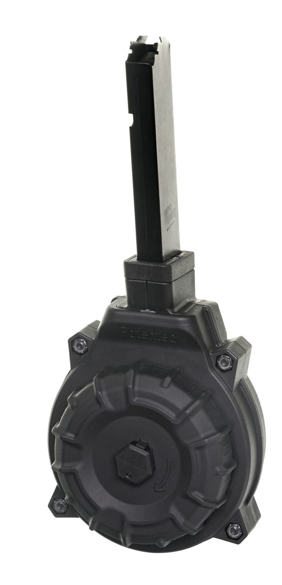 PRO MAG DRMA18 Standard 40rd Drum 45 ACP Fits Hi-Point 4595TS Carbine Black
