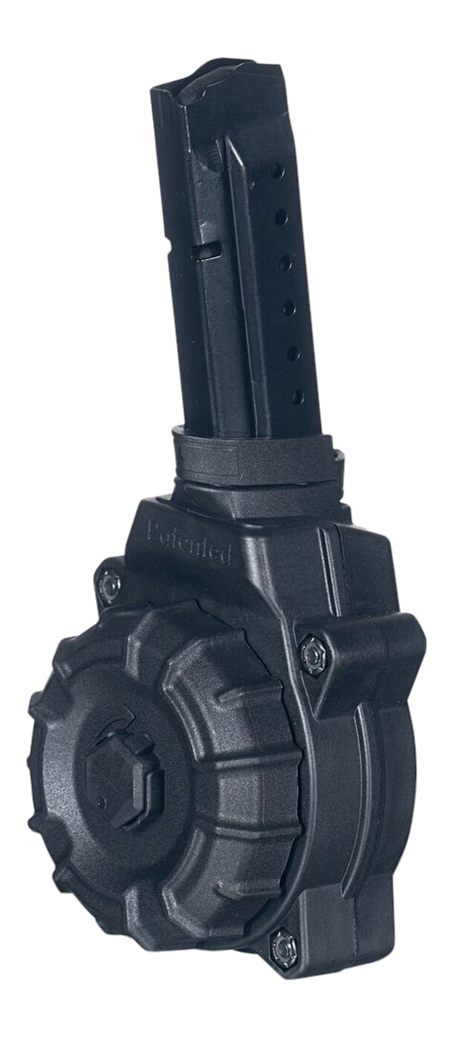 PRO MAG DRMA27 Standard 30rd Drum 9mm Luger Compatible w/ Glock 17/19 Black