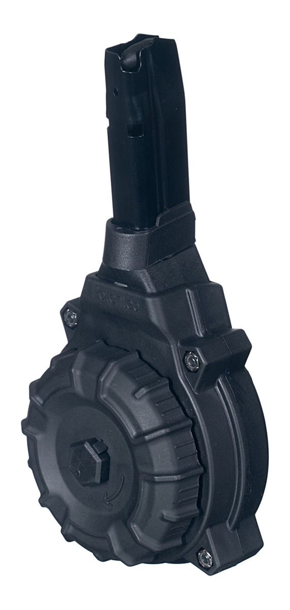 Pro Mag DRMA32 Standard 50rd Drum 9mm Luger Fits Sig P365/P365XL Black DuPo