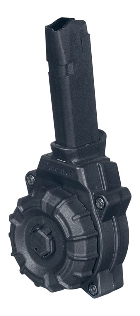 Pro Mag DRMA35 Standard 30rd Drum 9mm Luger Compatible w/ Glock 43X/48 Blac
