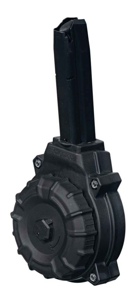 Promag Beretta 92F 9mm Handgun Magazine Black Polymer 50/rd Drum