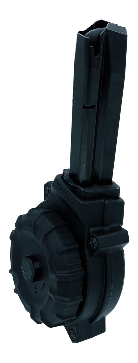 PRO MAG DRMA47 50rds Drum 9mm Fits CZ-75 Black Polymer