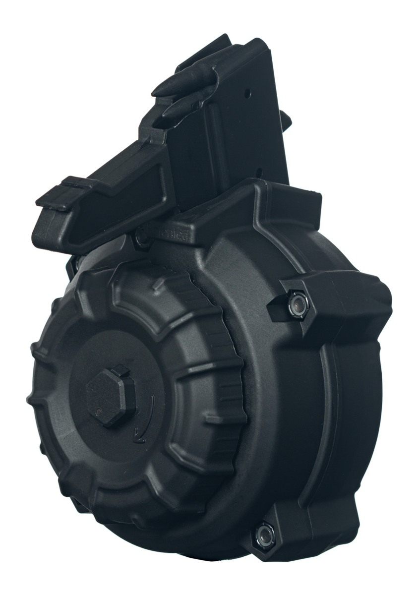 Promag SKS 7.62x39mm AK Magazine Black Polymer 50/rd Drum
