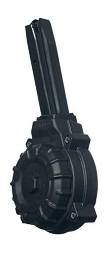 Promag Ruger P Series 9mm Handgun Magazine Black Polymer 50/rd Drum
