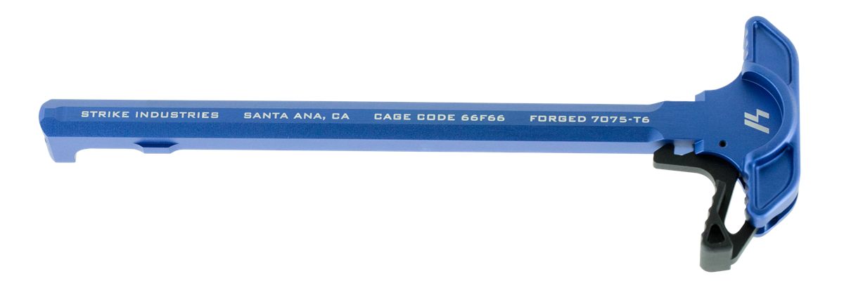 Strike ARCHELBLU Extended Latch Charging Handle AR-15 Blue Anodized Aluminu