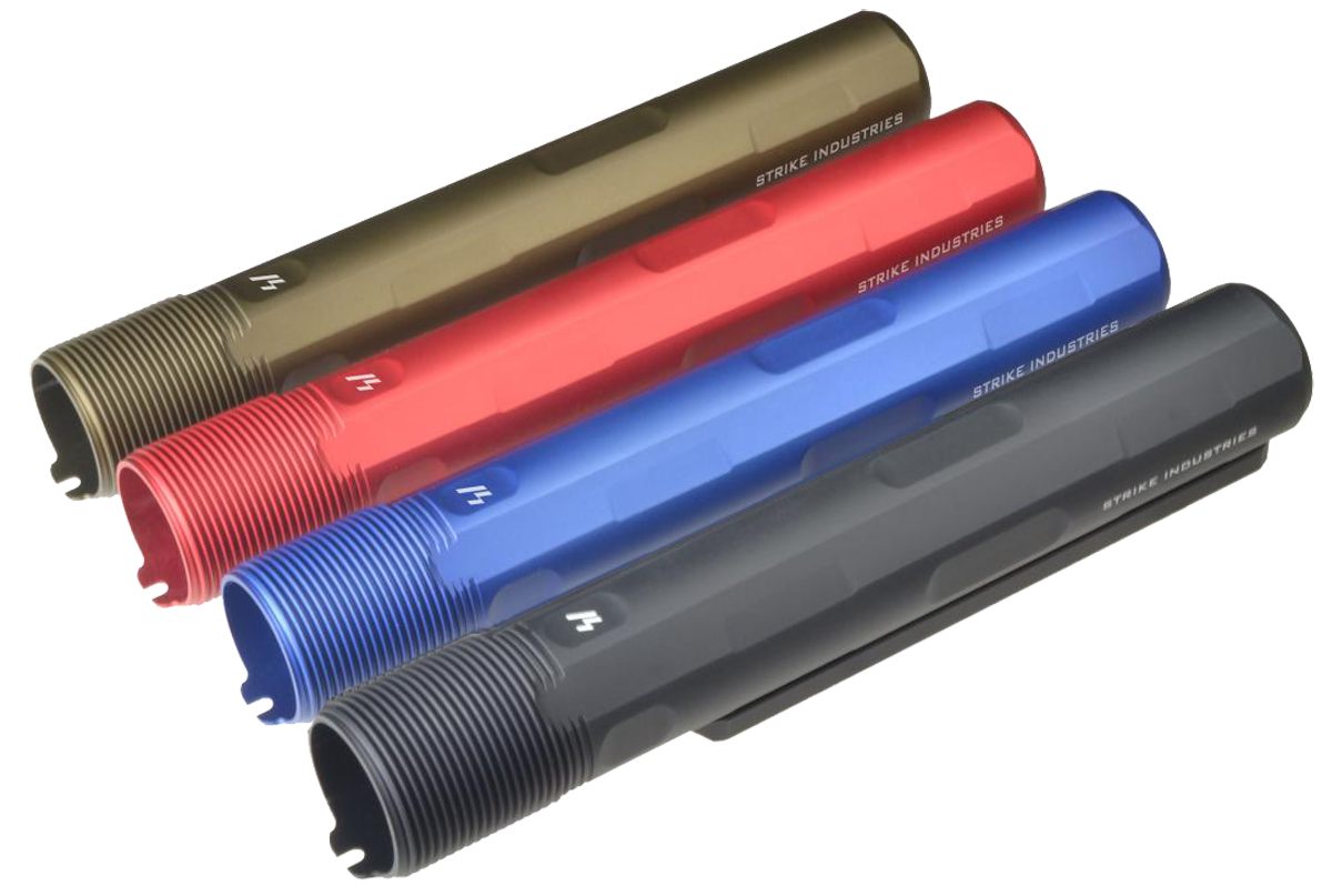 Strike ARARET7RED Advanced Receiver Extension AR-15, Red Anodized Aluminum