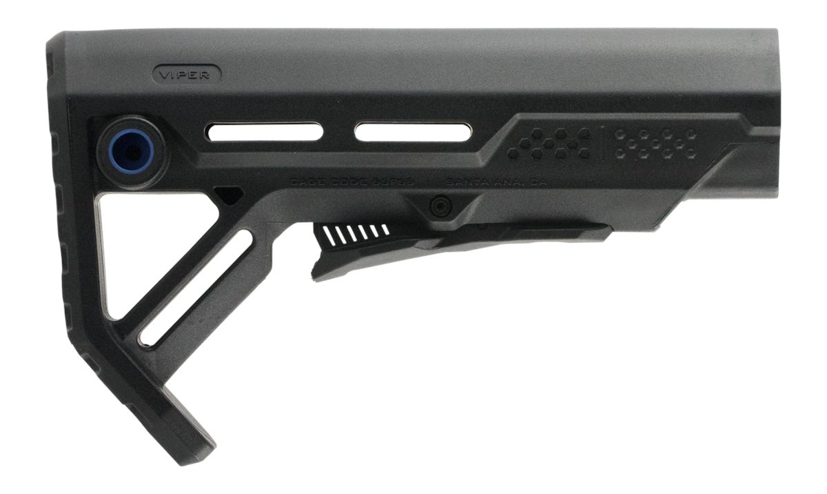 Strike MOD1 Mil-Spec Black with Blue Accent Synthetic for AR-15, M16