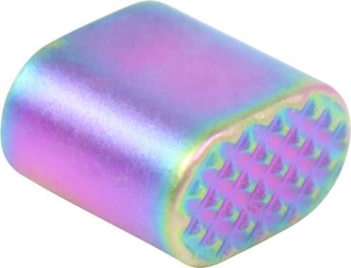 Guntec USA AR15 Extended MAG Button Rainbow PVD Coated