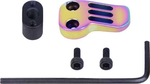 Guntec USA AR15 .308 Extended MAG Catch Paddle Release Rainbow