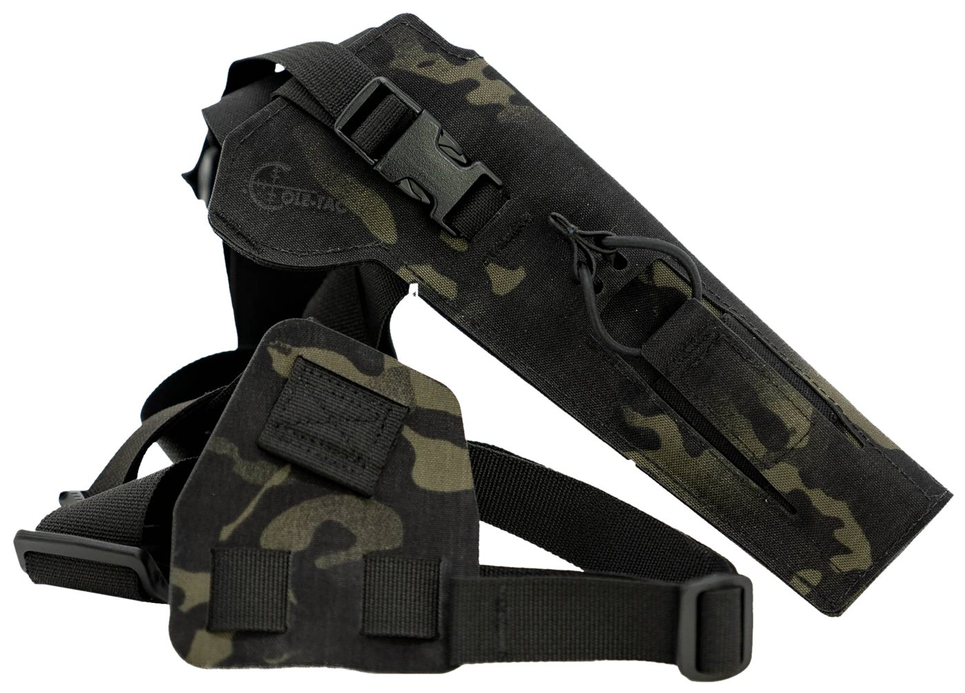 Cole TAC VW205 Varmint Wrangler Pistol Holder Chest Multi-Cam Black Left Ha