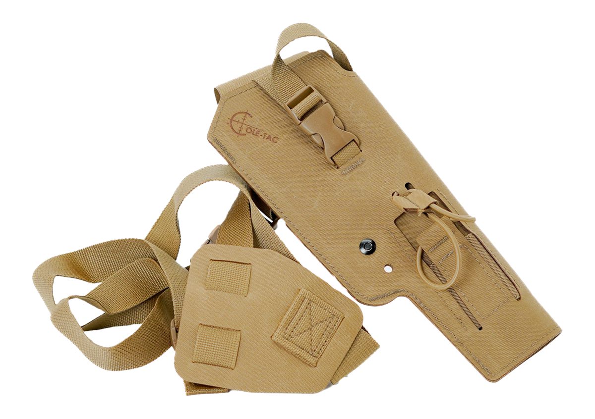 Cole TAC VW212 Varmint Wrangler Pistol Holder Coyote Brown Left Hand