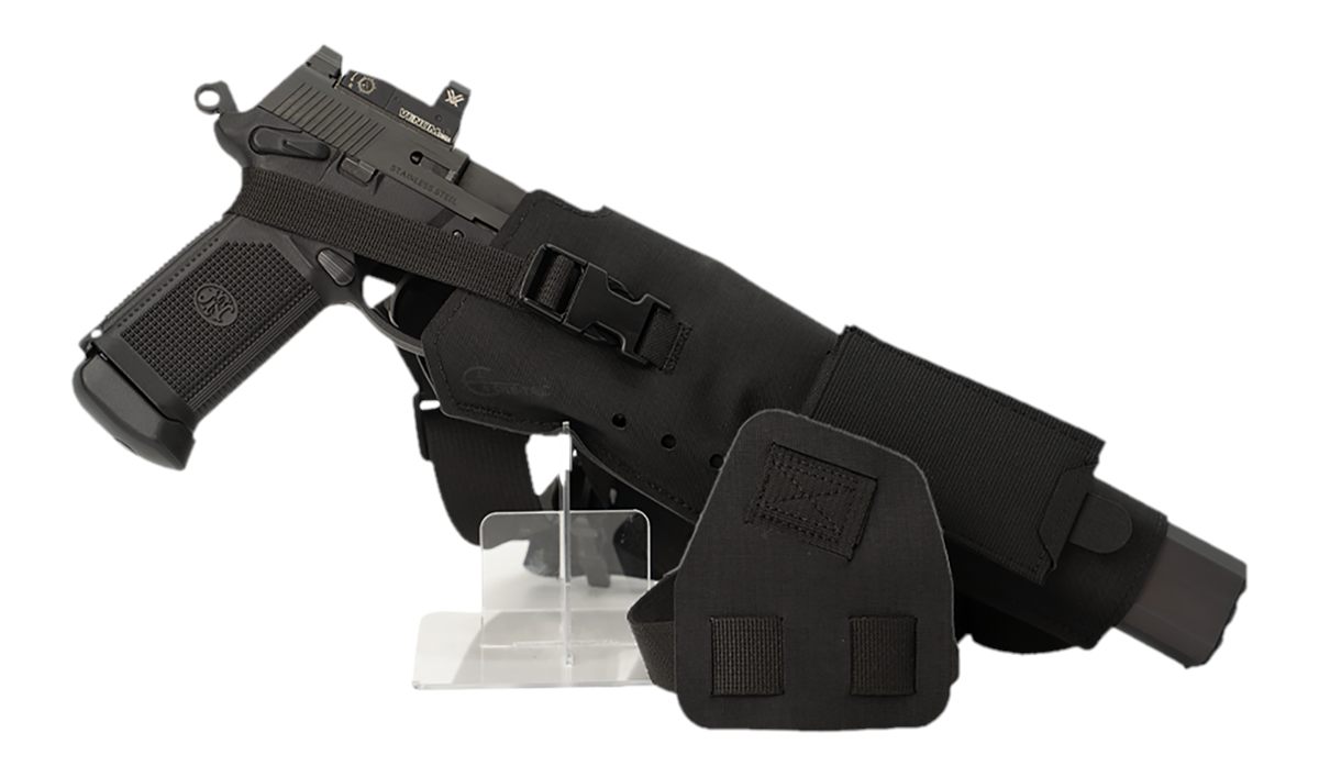 Cole TAC VWX101 Varmint Wrangler XL Pistol Holder Chest Black Right Hand
