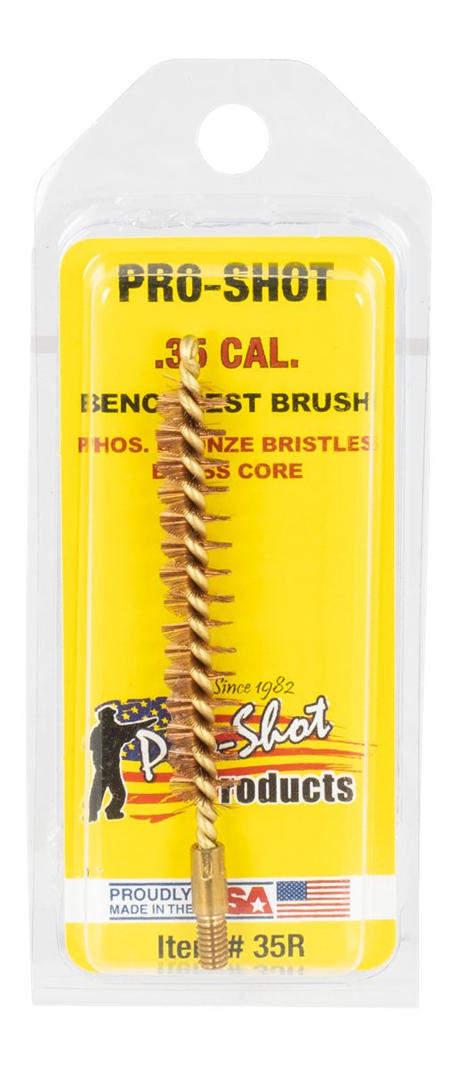Pro Shot Benchrest Brass Core/Bronze Bristle Rifle Bore Brush (8/32 Thread)