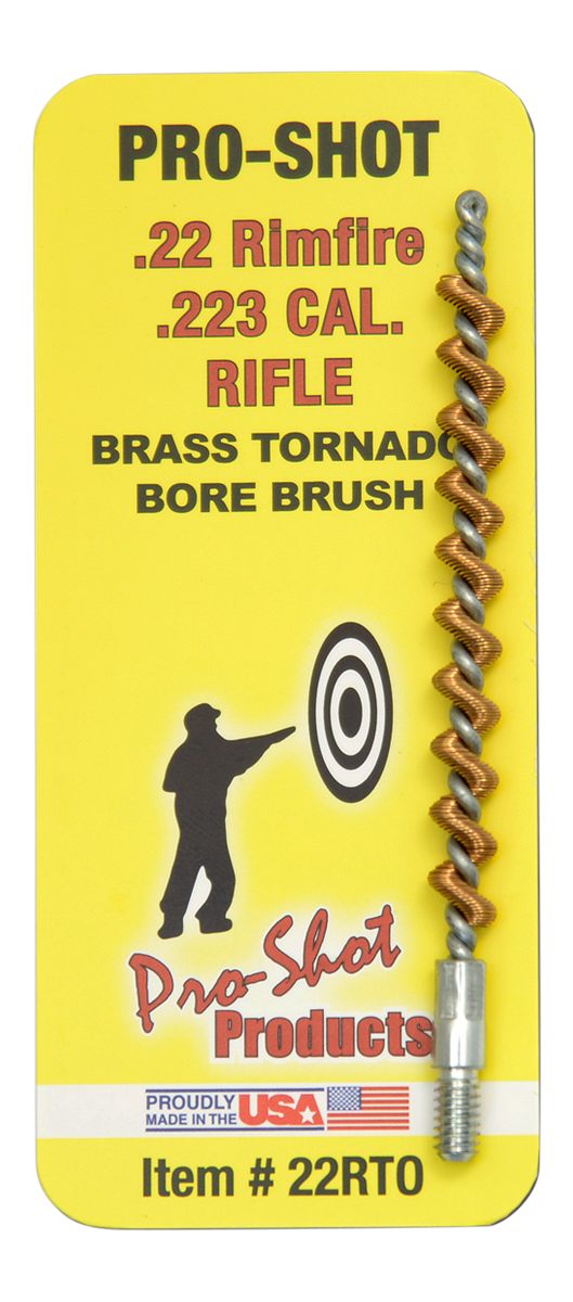PRO Shot 22RTO Tornado Bore Brush .22/ .223/ 5.56mm Cal Rifle 8-32 Thread B