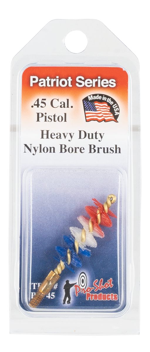 PRO Shot PSP45 Patriot Series Bore Brush .45 Cal Pistol 8-32 Thread Nylon B