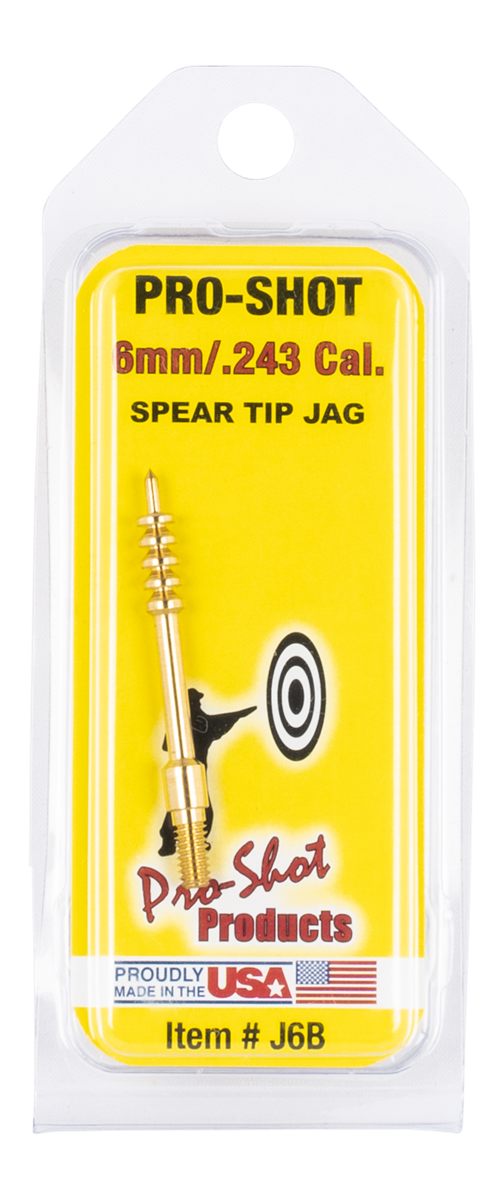 PRO Shot J6B Jag 6mm Rifle 8-32 Thread Spear Tip Brass