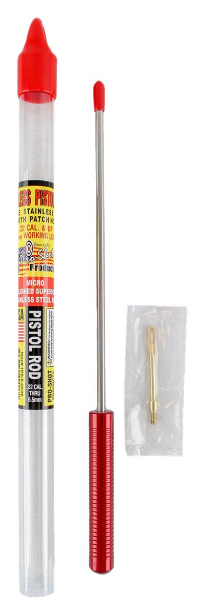 PRO Shot 1PS82226 Micro-Polished Cleaning Rod .22 Cal Up Pistol 8in Stainle