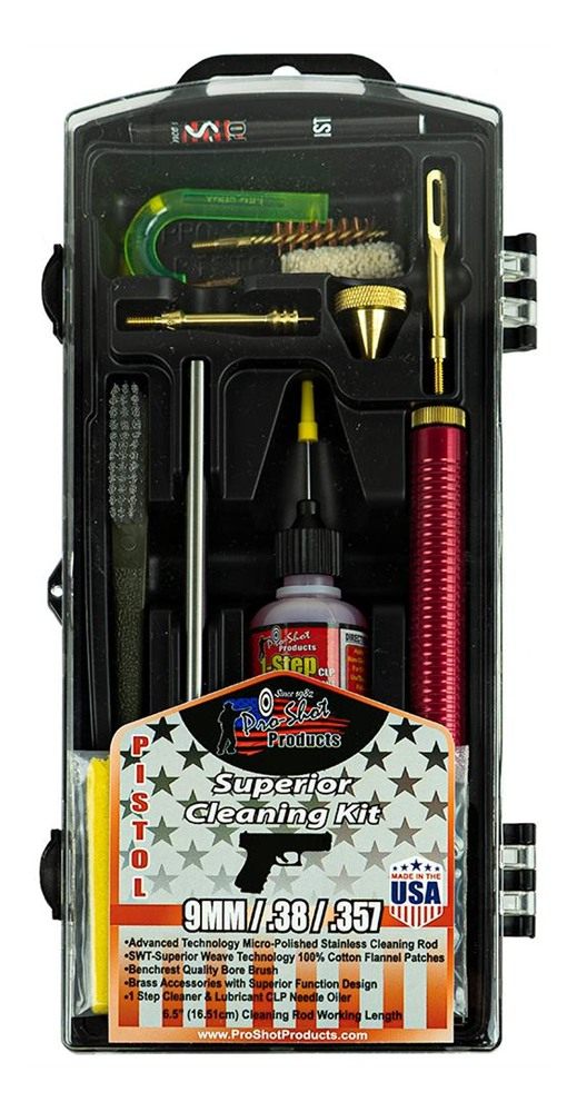 Pro Shot P389KIT Classic Box Kit .38/ .357/ 9mm Cal Pistol/Yellow Plastic C view 4
