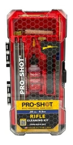 PRO Shot R2565KIT Classic Box Kit .25/ 6.5mm Cal Rifle/Black Plastic Case