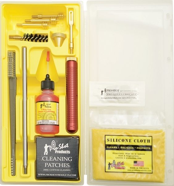 Pro Shot MPK3845 Classic Box Kit .38/ .45 Cal Pistol/Yellow Plastic Case