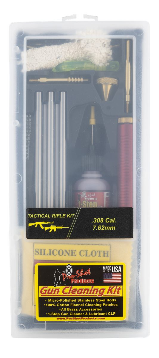 PRO Shot TR308KIT Tactical Classic Box Kit Multi-Caliber Rifle/Black Plasti