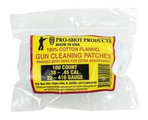 Pro Shot Cleaning Patches .38-.45 CAL 20-41 Gauge (100 Count) view 3