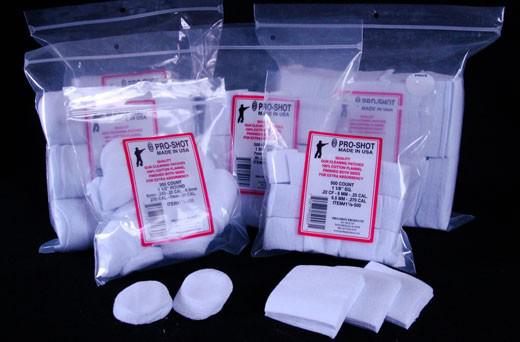 Pro Shot Cleaning Patches 6MM-.30 CAL 1 1/2in Round (600 Count) view 2