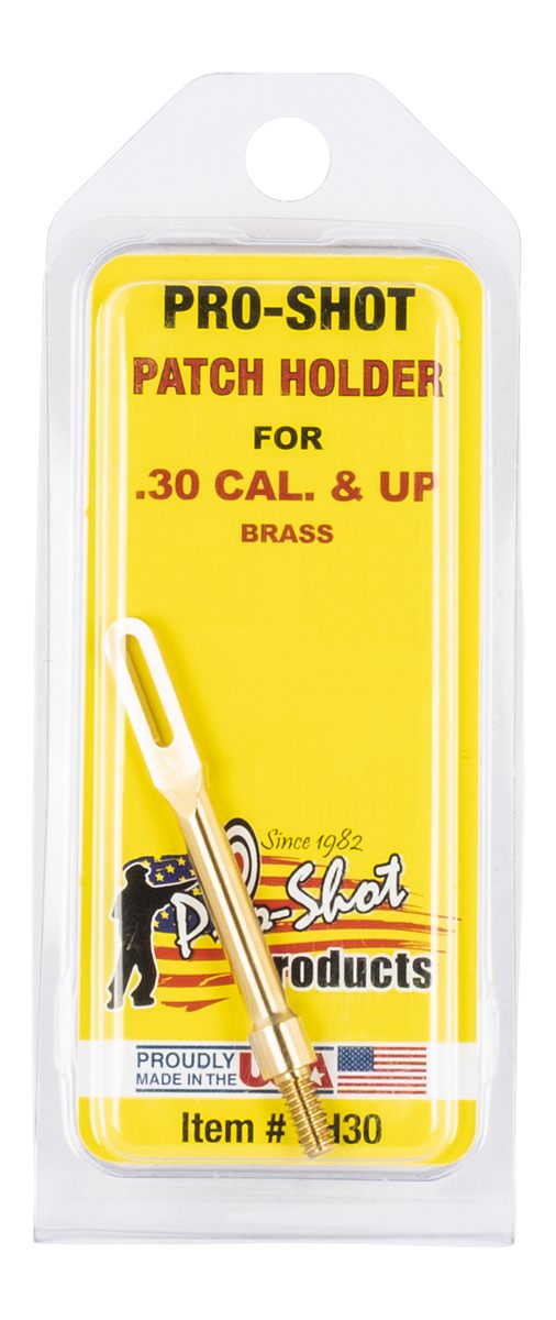 PRO Shot PH30 Brass Patch Holder .30 - .50 Cal Rifle/Pistol 8-32in Thread