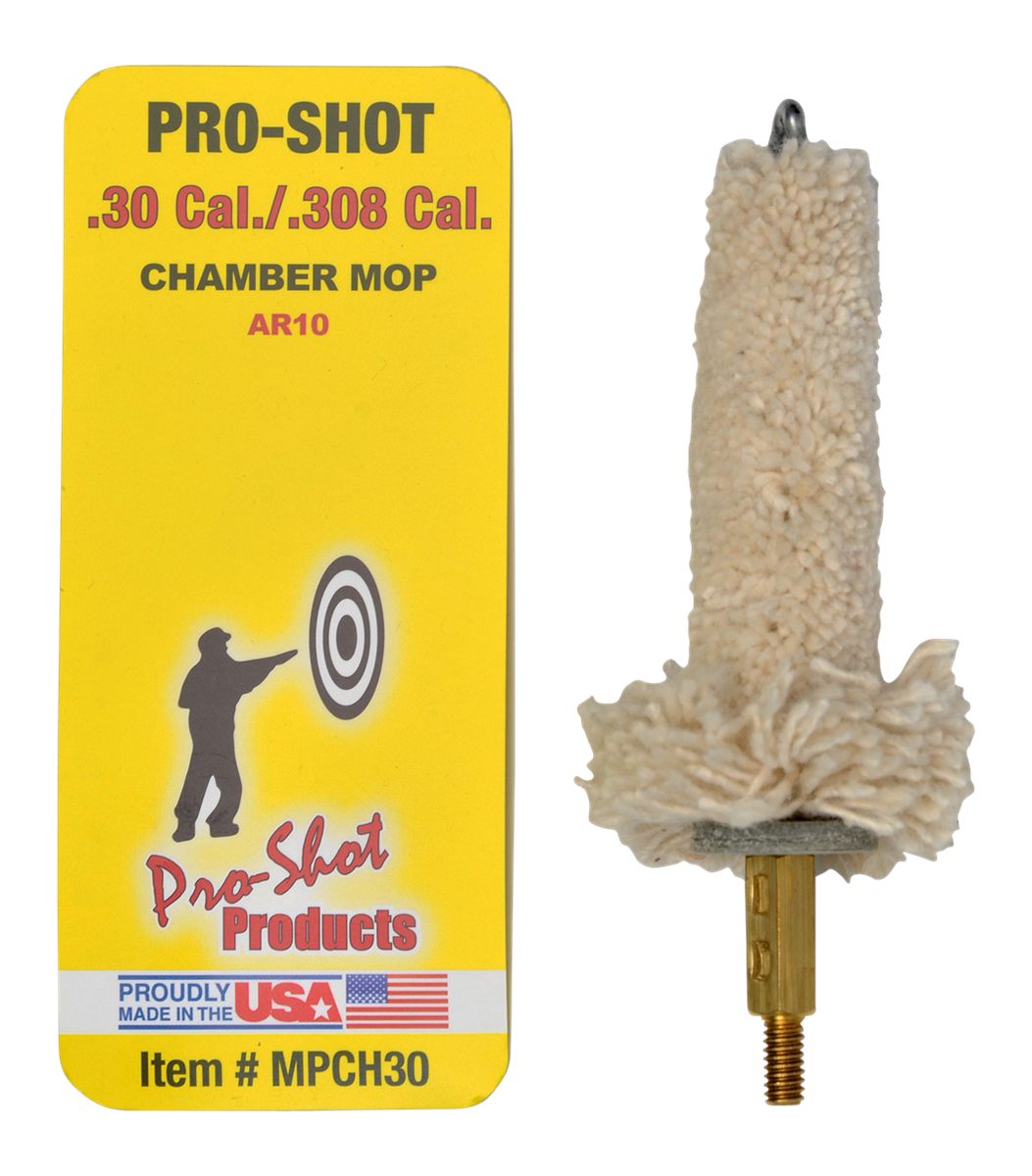Pro Shot MPCH30 Chamber Mop Military Style .30/ .308/ 7.62x51mm Nato AR Pla