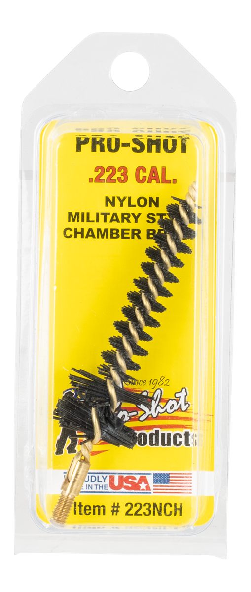 PRO Shot 223NCH Chamber Brush Military Style 223 Rem/5.56x45mm Nato AR Plat