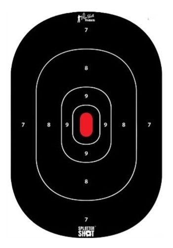 Pro Shot Splatter Target 12inX18in Silhouette 8PK