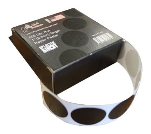 Pro Shot PR500 SplatterShot Repair Pasters Black 1in Self-Adhesive 500 Per view 2