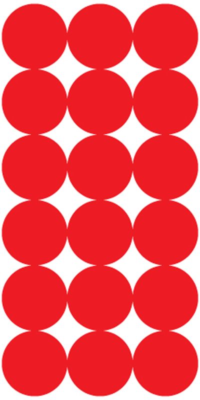Pro Shot P432M SplatterShot Repair Pasters Red 1in Self-Adhesive 432